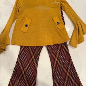 Bonnie Jean Golden Knit Blouse